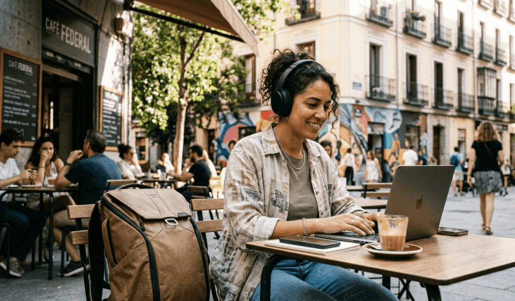 nómada digital en Madrid